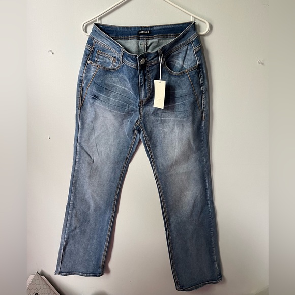 Flamingo American flag low waist bootcut jeans - Picture 2 of 2